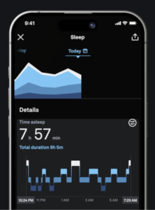 Sleep Tracking in app